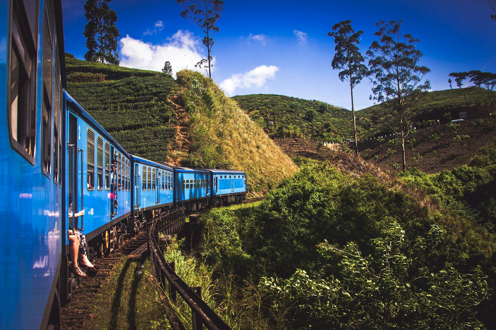 Voyage emblématique en train bleu de Kandy à Ella