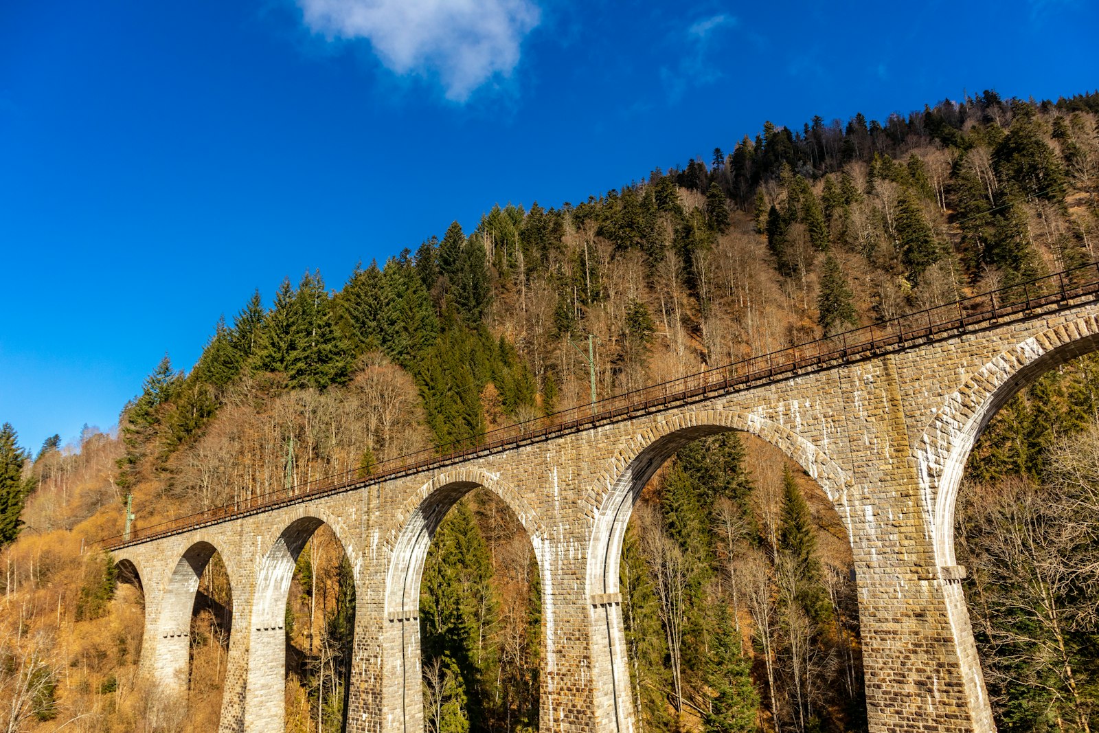Railway viaduct of the Ravenna Gorge in the Black Forest