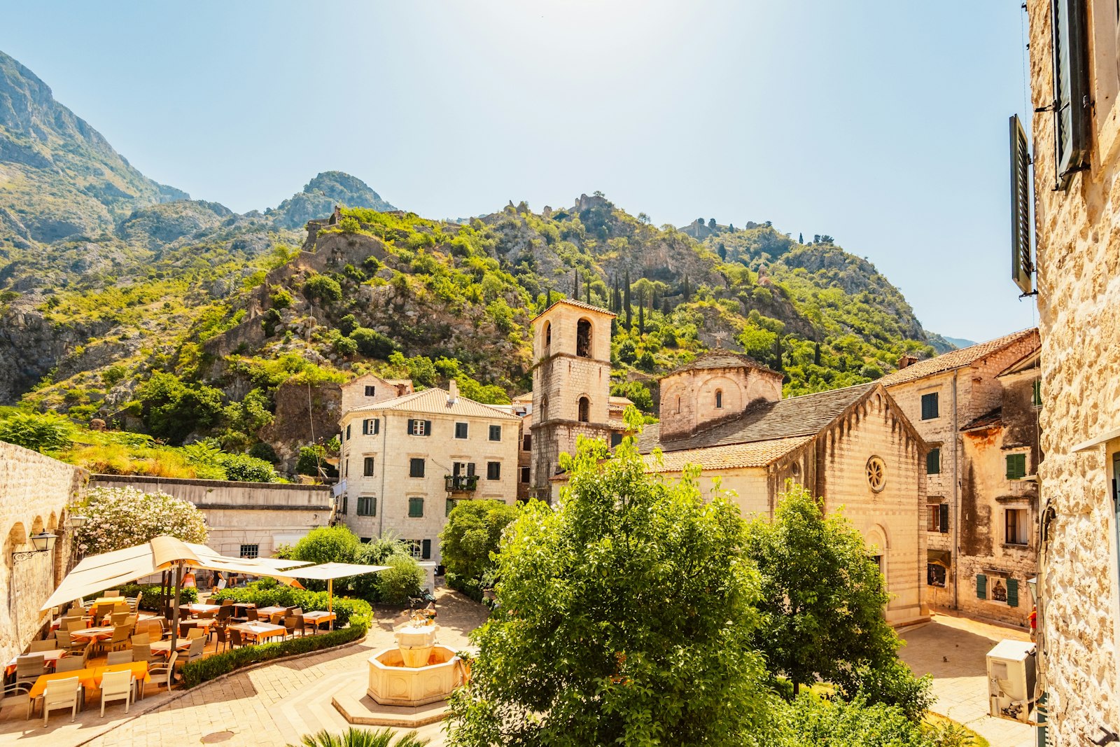 View of the medieval town of Kotor, Montenegro