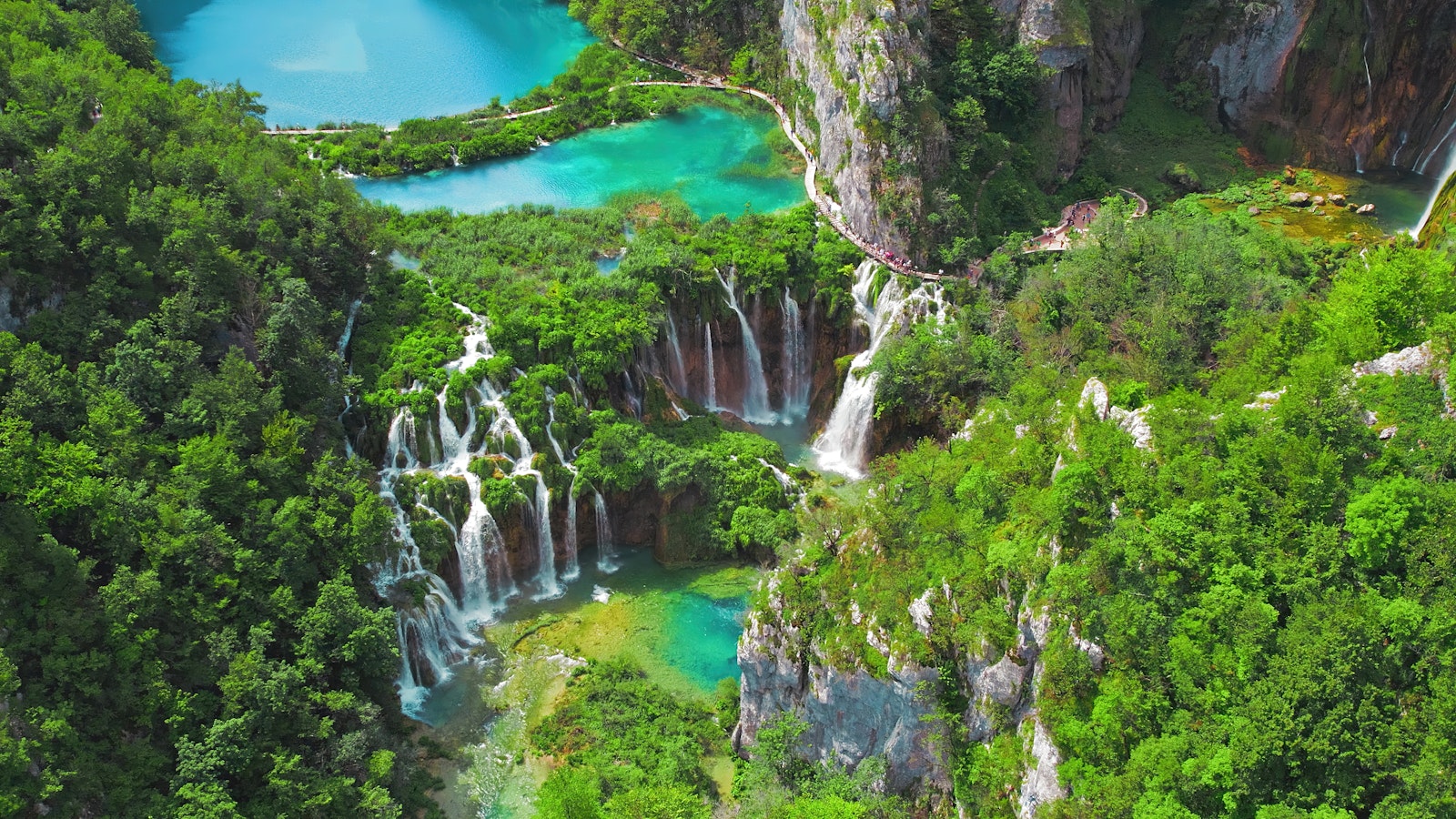 View of Plitvice Lakes in Croatia