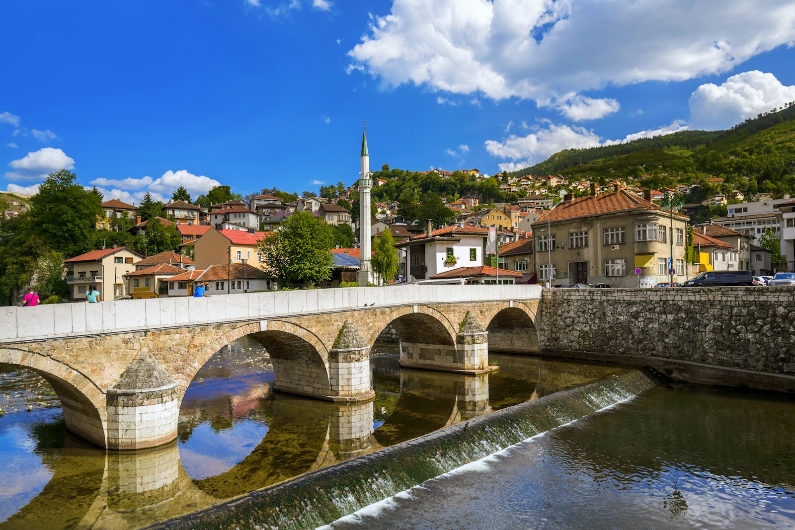 View of Old Town Sarajevo
