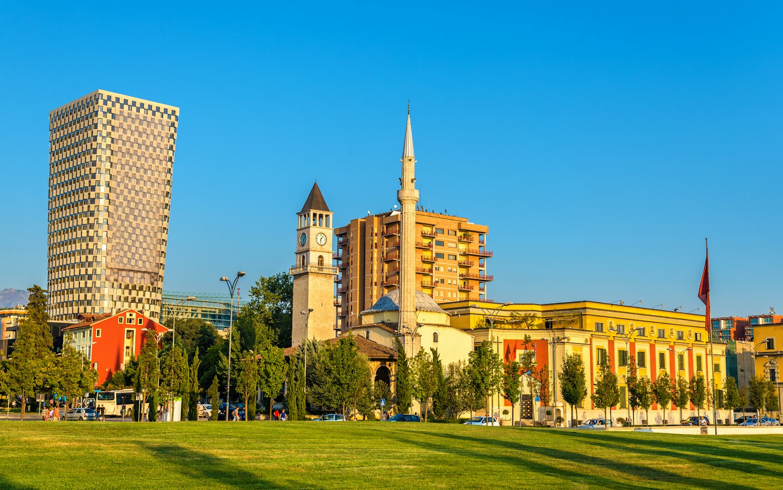 View of Skanderbeg Square, Tirana