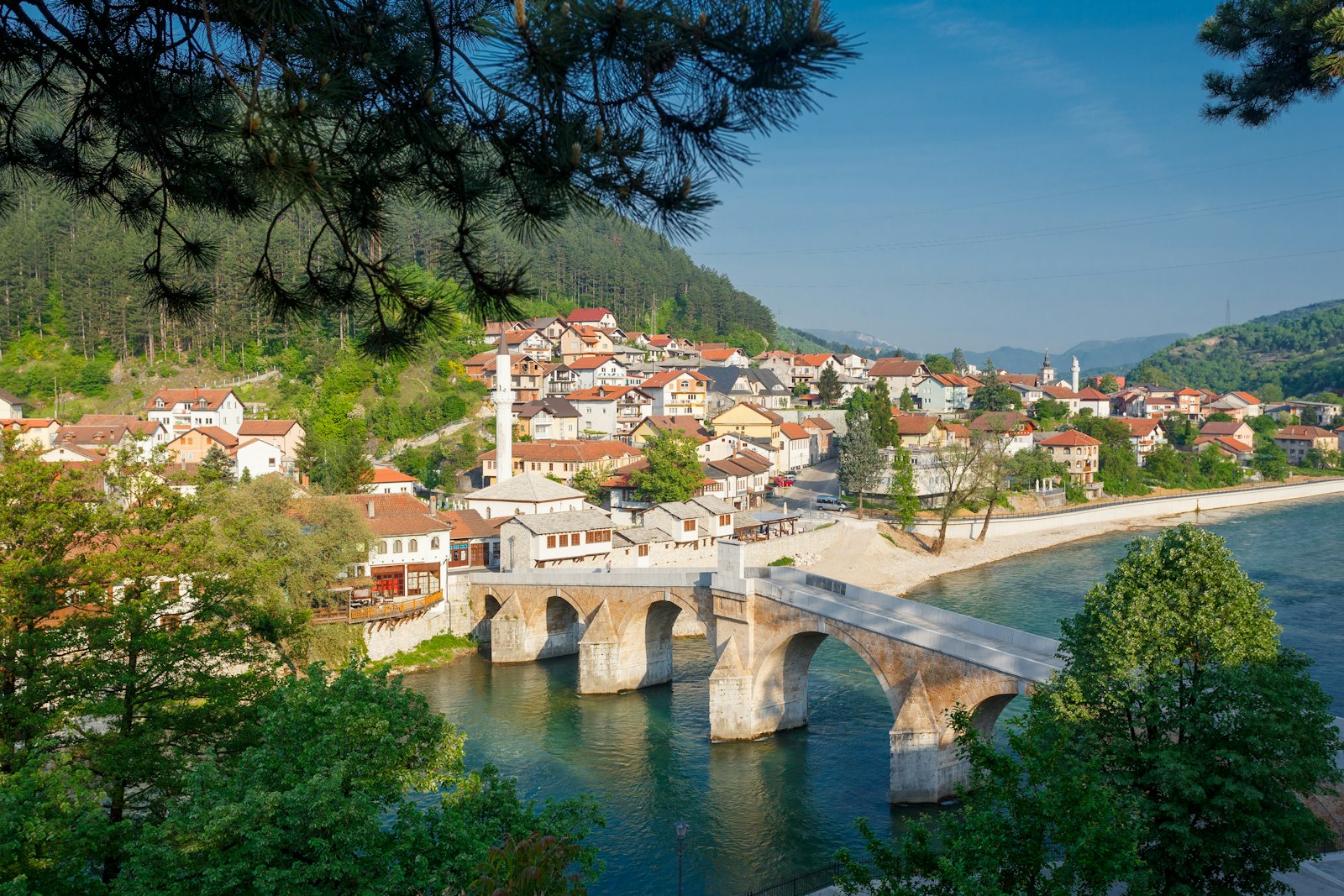 Konjic, Neretva River and Stara Ćuprija