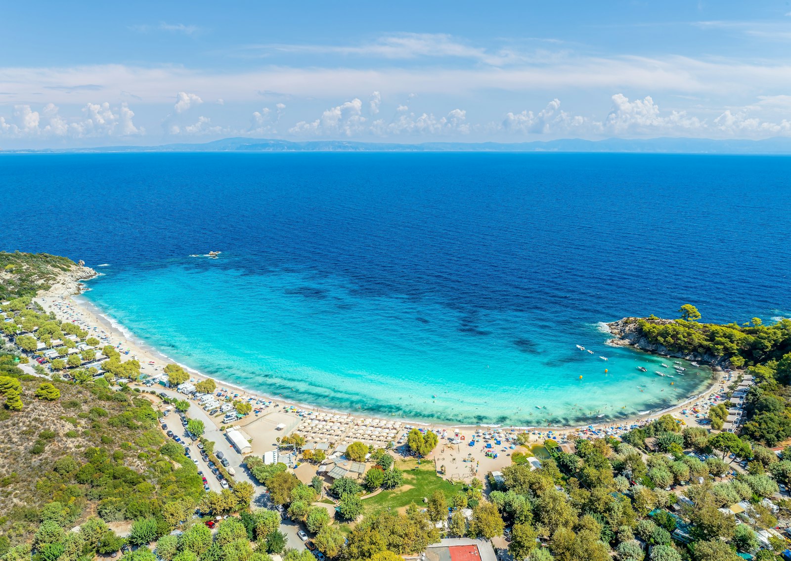 Armenistis Beach in Sithonia, Halkidiki region