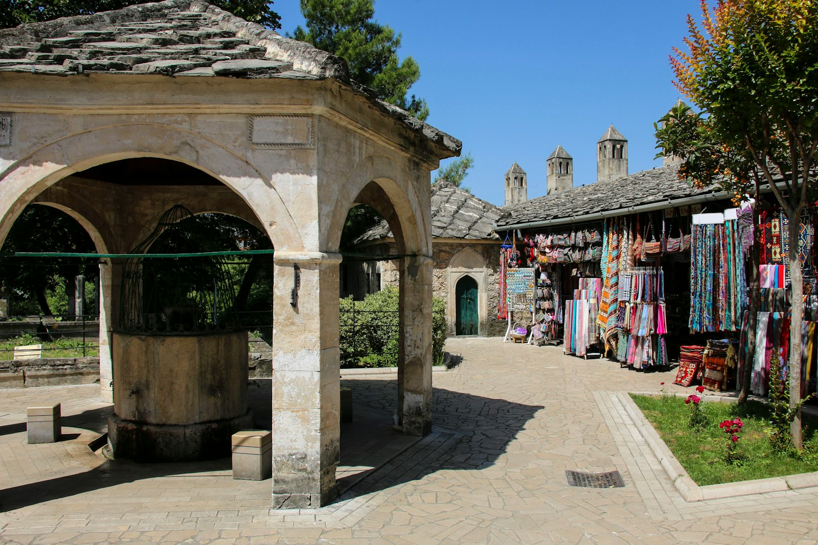 View of the Old Bazaar in Mostar