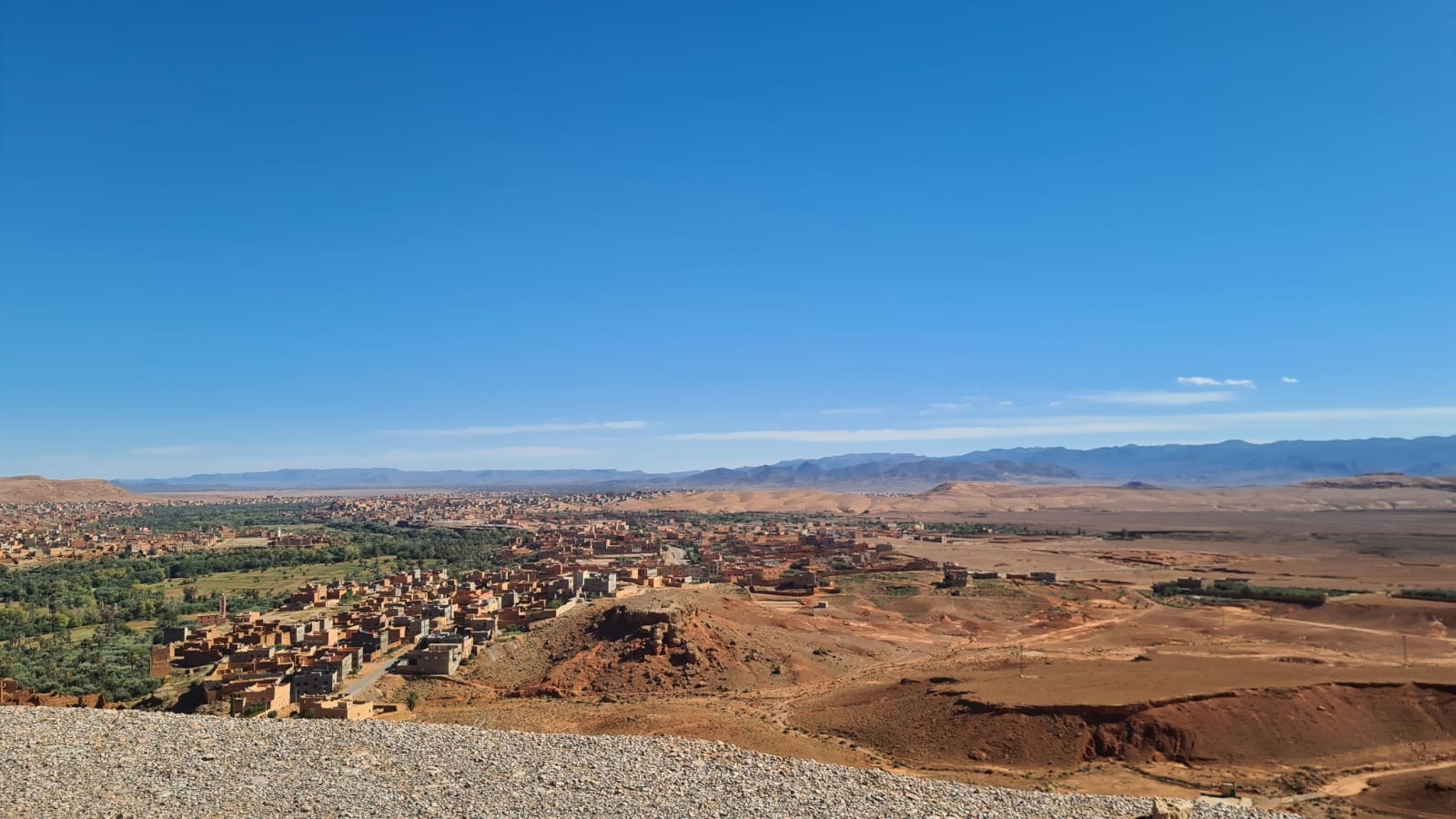 Ziz Valley, where palm groves and villages follow the river southwards, a transition from the Atlas Mountains to the Sahara