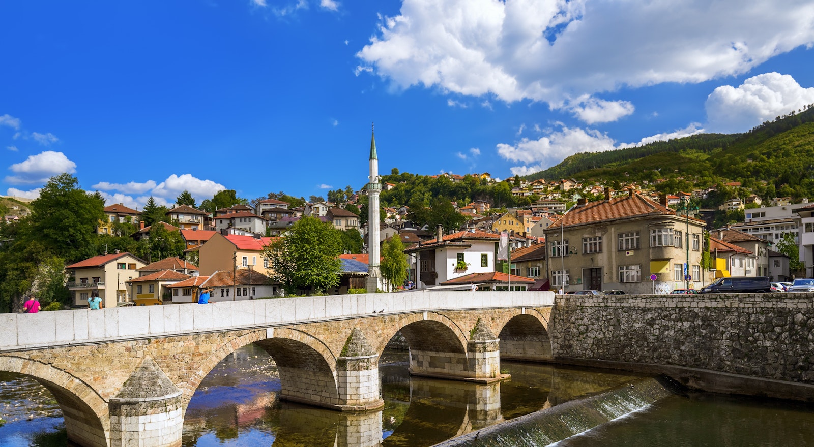 View of Old Town Sarajevo
