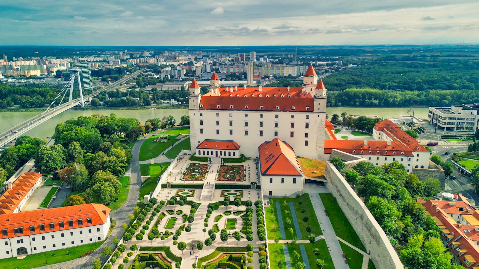 Bratislava Castle and city skyline