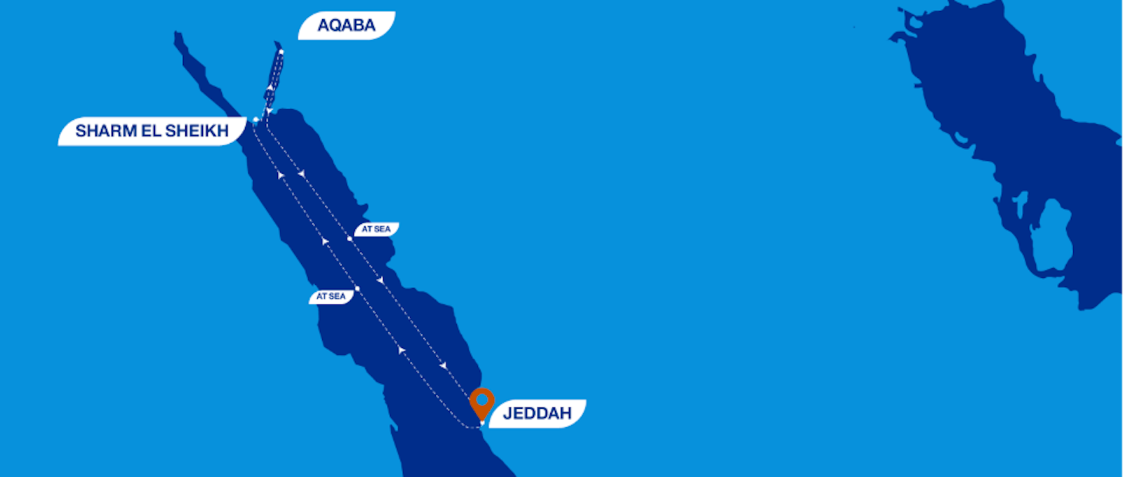 National Day Voyage route map