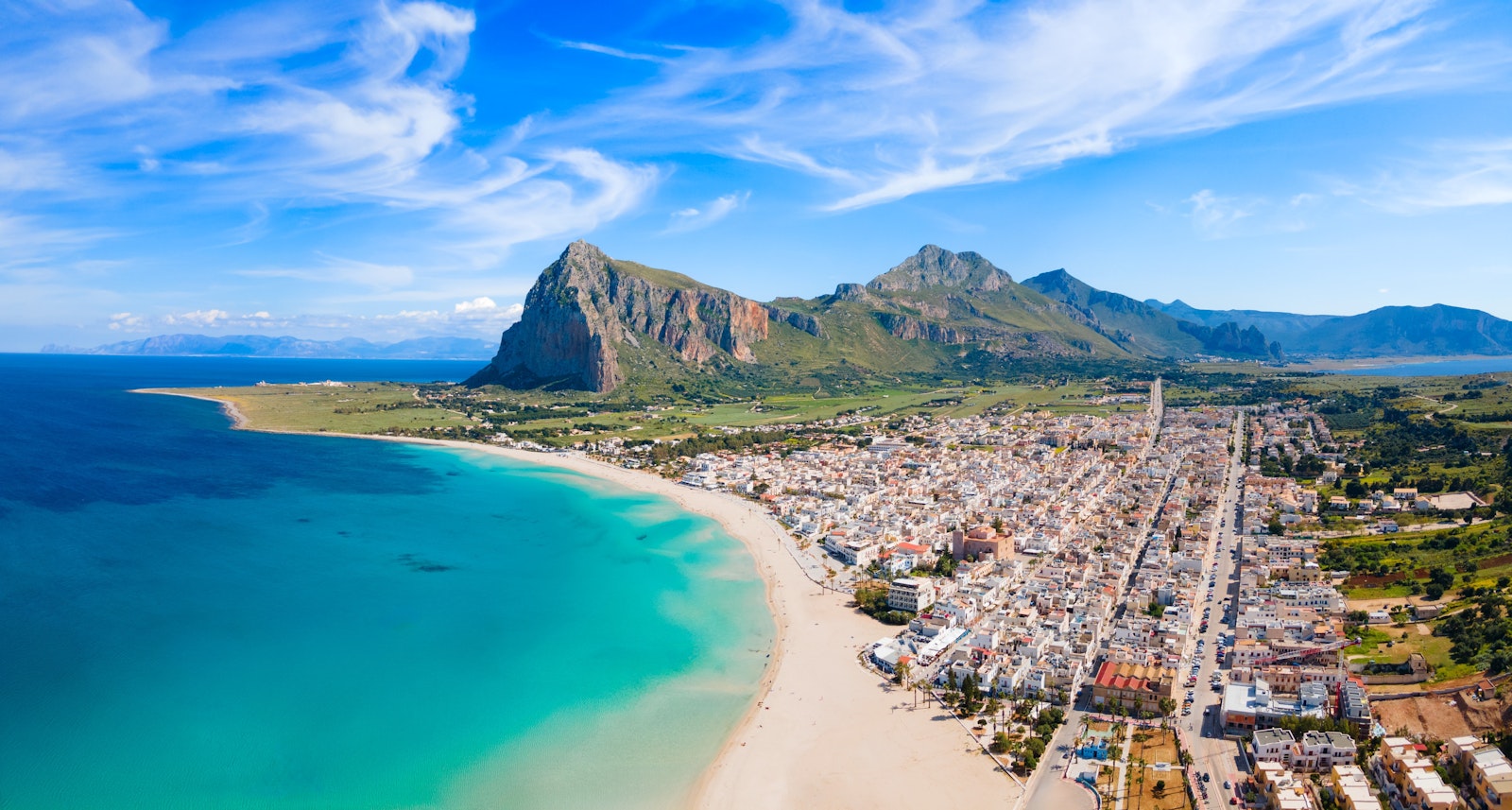 San Vito Lo Capo beach with Monte Monaco