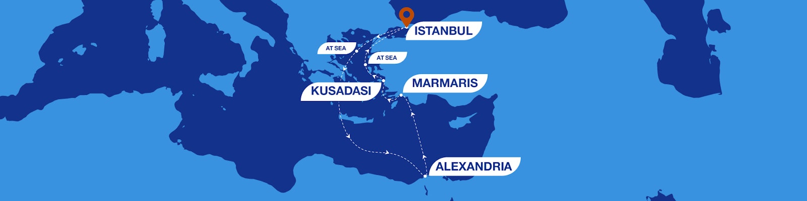 7 Nights of Mediterranean Culture & Charm route map