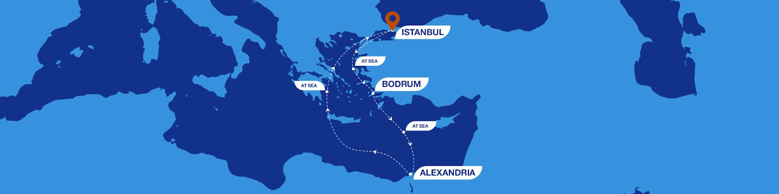 6 Nächte nach Bodrum und ins historische Alexandria-Route