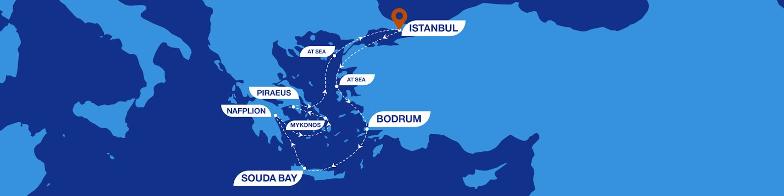 8 Nächte nach Bodrum und zu den griechischen Inseln-Route