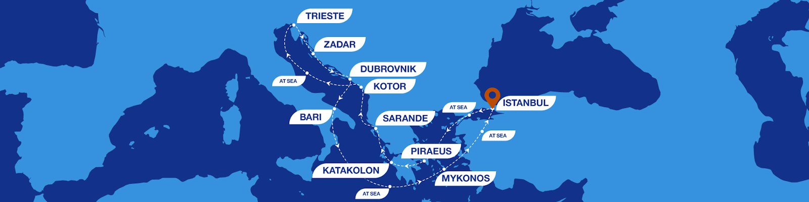 14 Nächte voller lebendiger Städte und schöner Mittelmeerküsten-Route