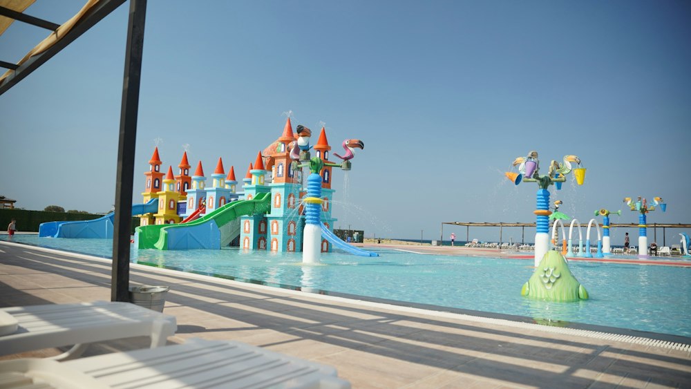 Children's water park by the sea at Rizom Village Assos, Ezine