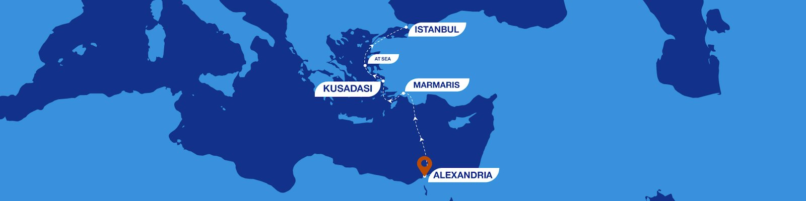 7 Nights on an Autumn School Holiday Cruise from Istanbul route map