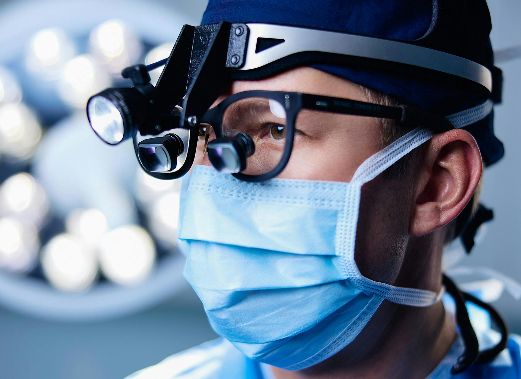 Dr. Connor in professional medical gear