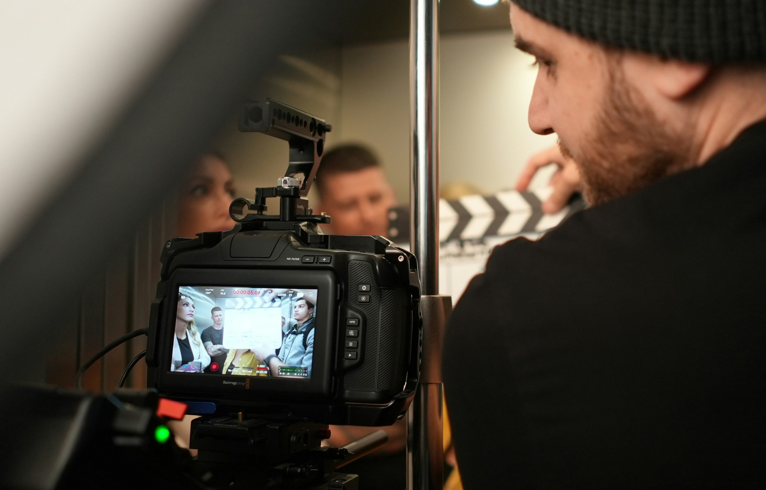 Camera setup during a film shoot for RSI