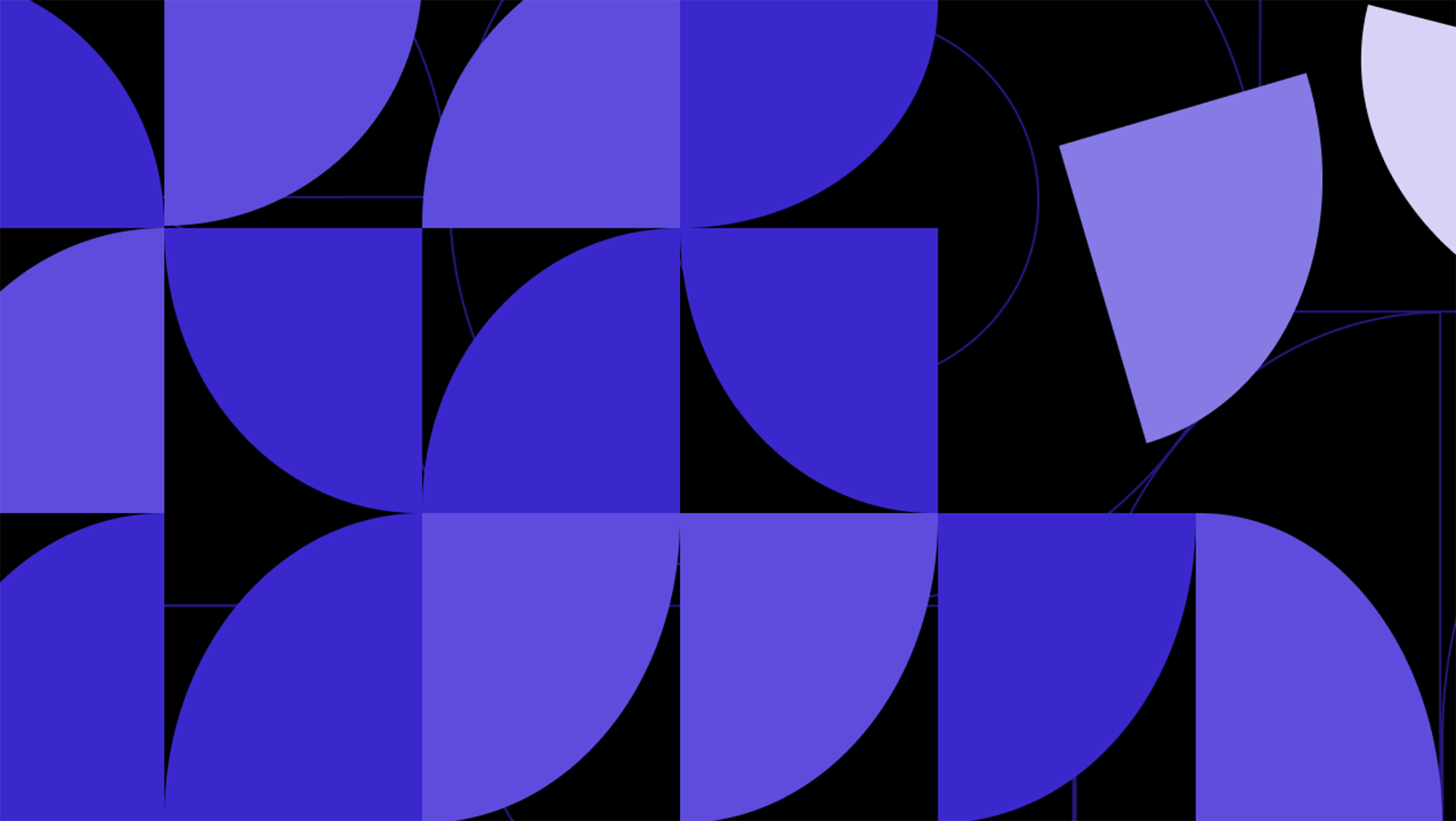 Bunte geometrische Muster als Branding von Cariboo.