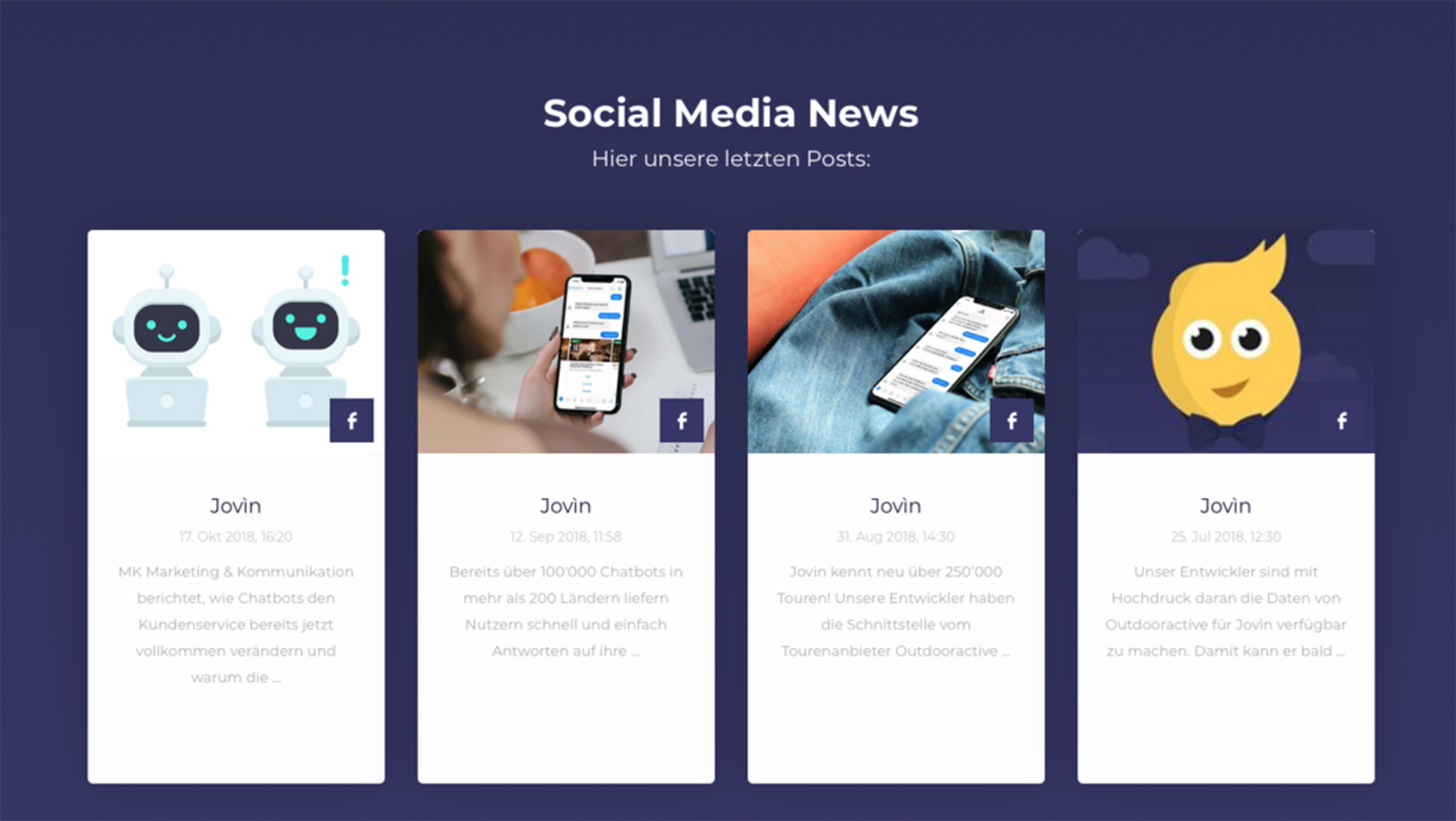 Social-Media-Posts über Chatbots und Tourismus.