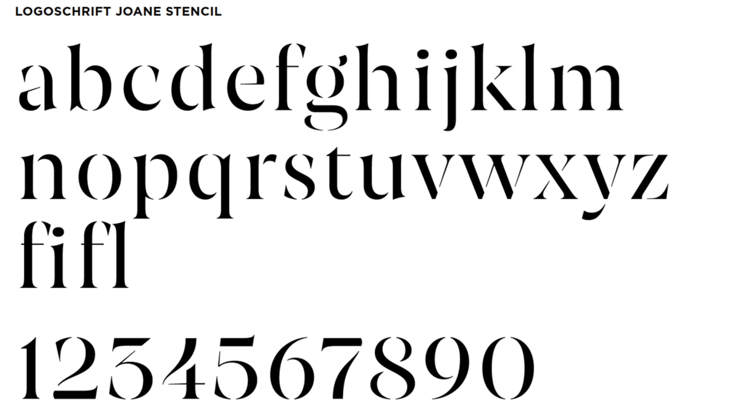 Schriftmuster mit Buchstaben und Zahlen.