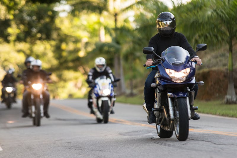 Group of people riding motorcycles