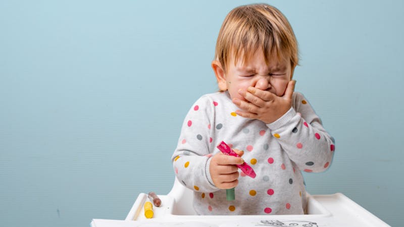 Child sneezing
