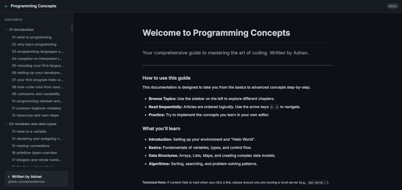 Programming Concepts