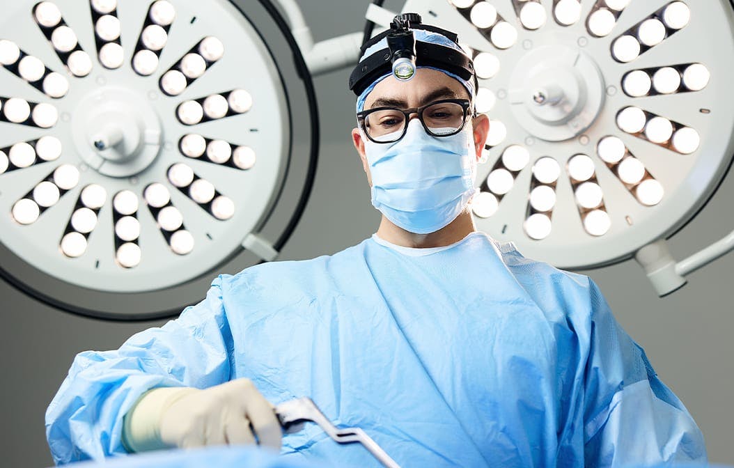 doctor in scrubs
