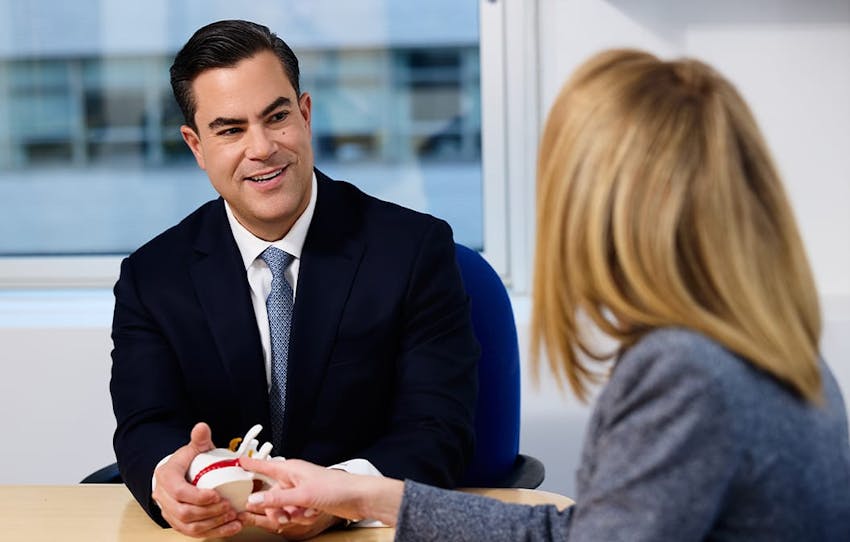 doctor talking to a patient