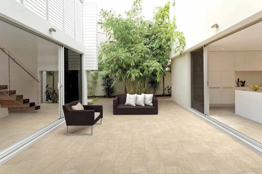 Pavimento galleggiante 2 cm spessore Aspen beige 80x80