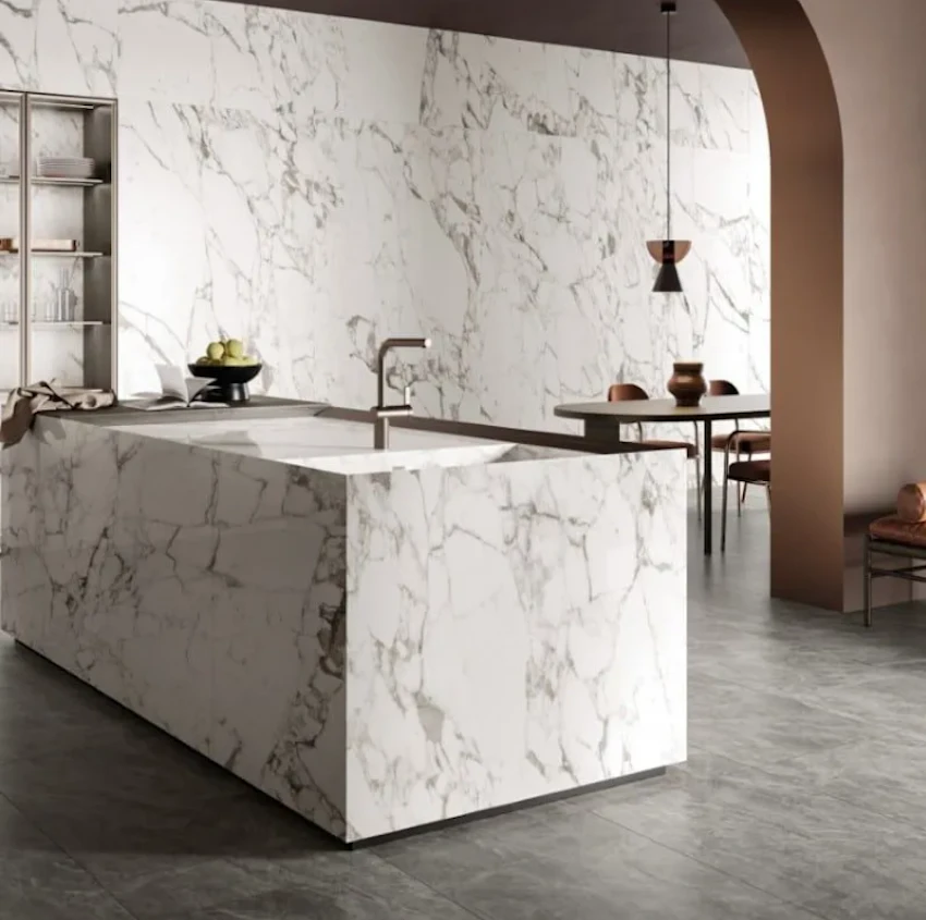 Lastra In Gres Casalgrande Padana Marmoker Calacatta Extra Honed 120x240