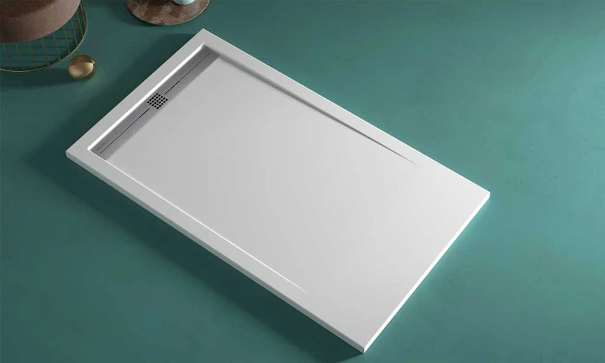 Piatto Doccia in marmo resina Pietra Bianco