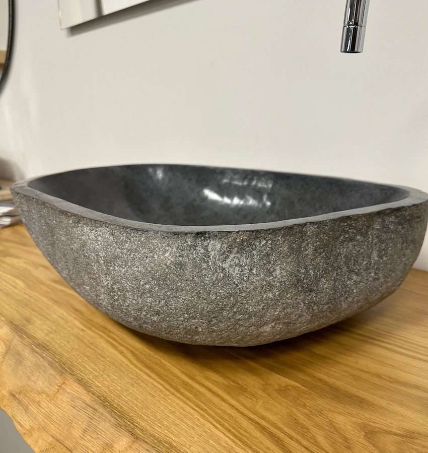 Lavabo pietra quarzite river stone