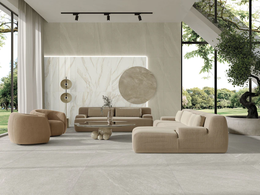 Pavimento in gres porcellanato effetto Pietra Limenstone
