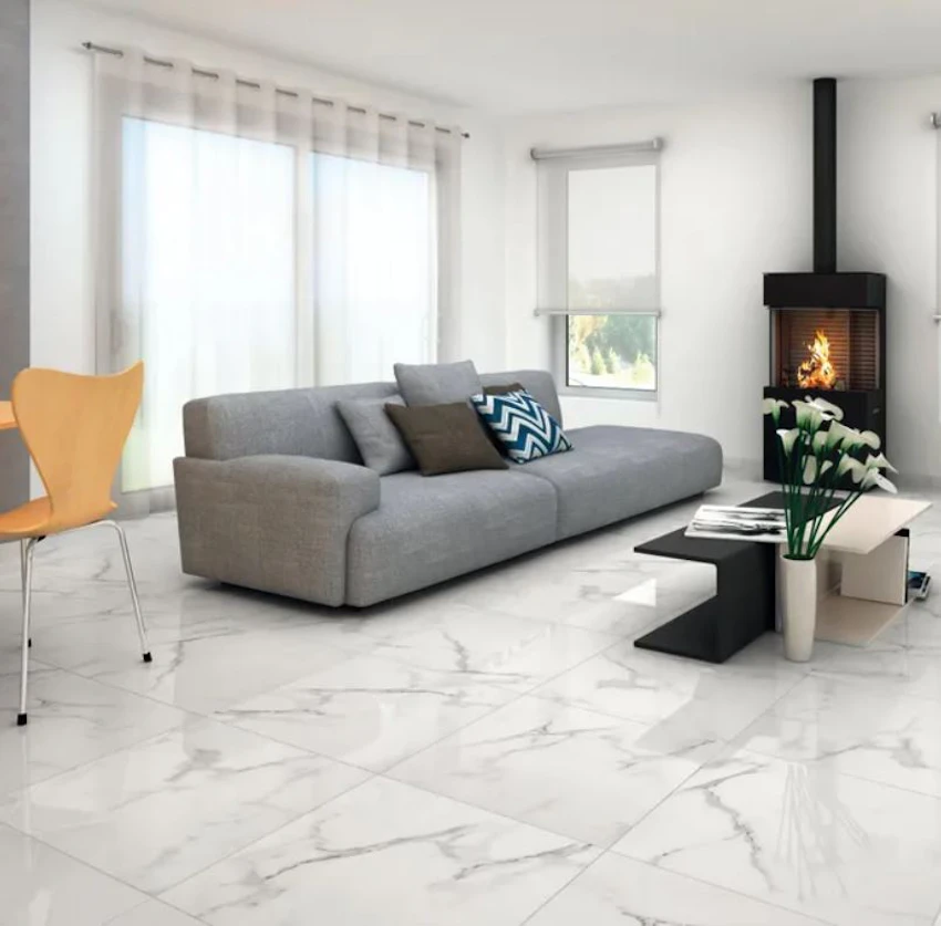 Pavimento e rivestimento in gres effetto marmo levigato ALASKA