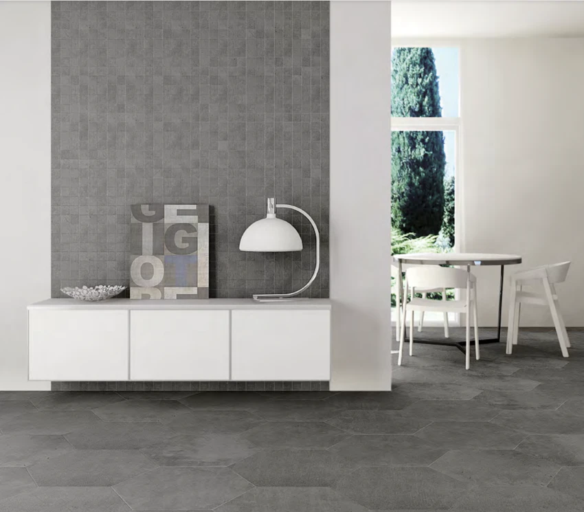 Pavimenti e Rivestimenti in gres porcellanato serie Pietra Bauge by Casalgrande Padana