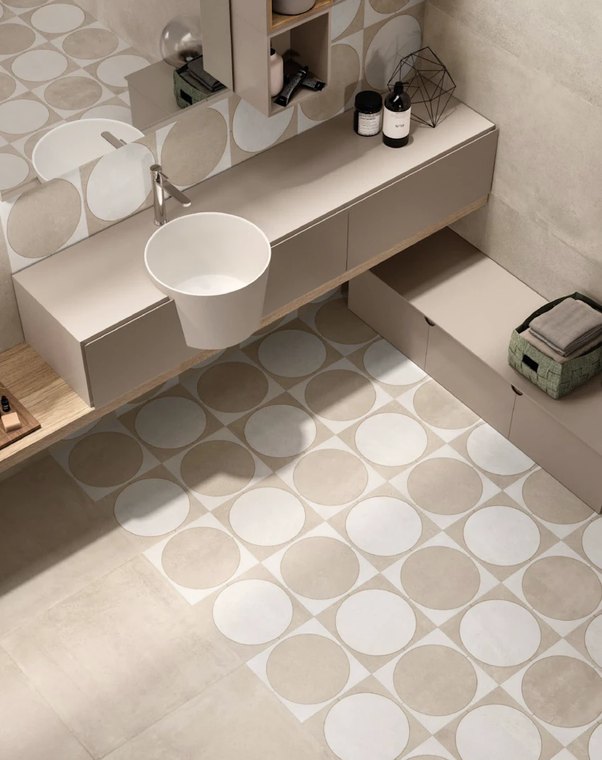Pavimento in gres porcellanato serie Be Square by Emilceramica