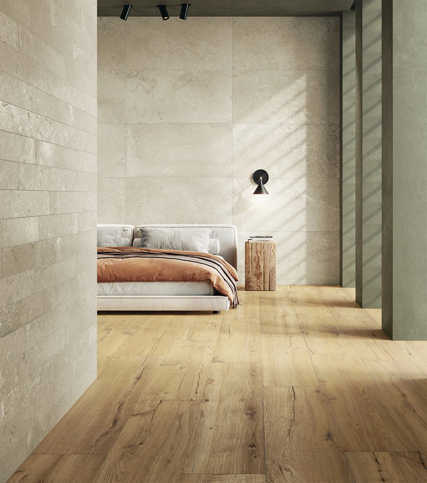 Pavimento in Gres Porcellanato serie Signature effetto legno 
