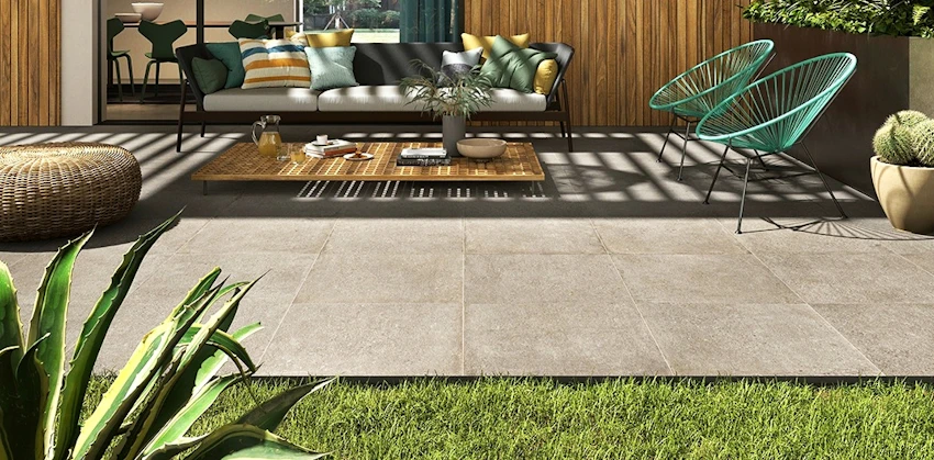 Pavimento galleggiante in gres KONCRETE GRIGIO by CASTELVETRO 2 CM