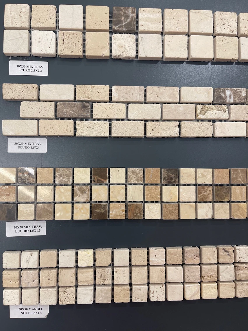 Mosaici in travertino