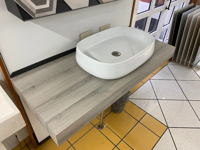 Top mensola Rovere Grigio