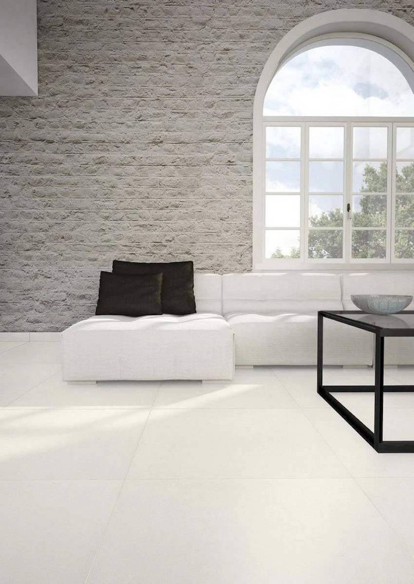 Lastra in gres porcellanato 3 mm spessore Absolute White