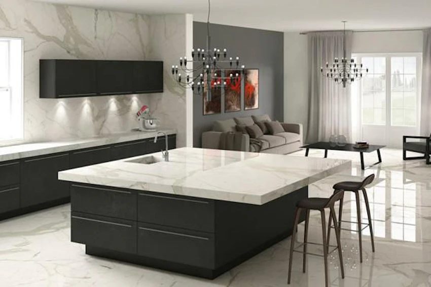 Gres Effetto marmo Calacatta Oro 1°scelta 60x120 spessore 5,5 mm