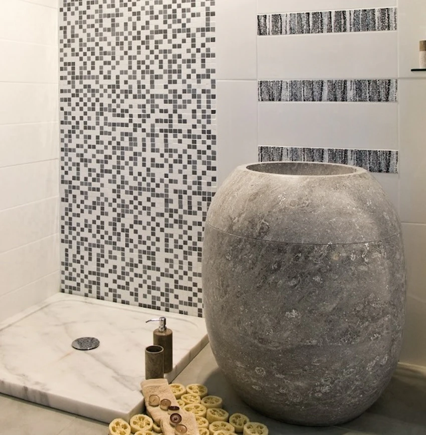 Lavabi Capsula in materiale naturale