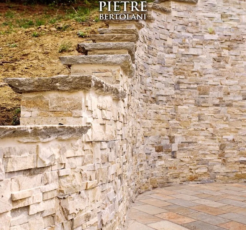 Rivestimento in pietra naturale Quarzite Beige 
