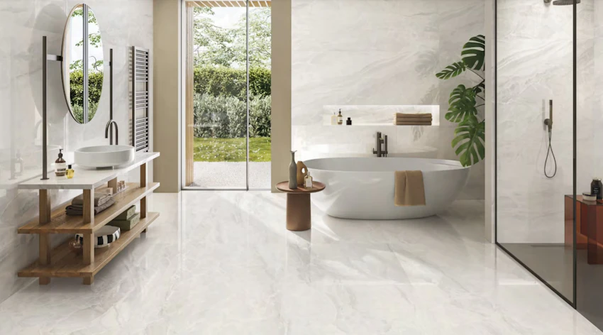 Lastra In Gres Emilceramica Tele di Marmo Selection White Paradise Lappato