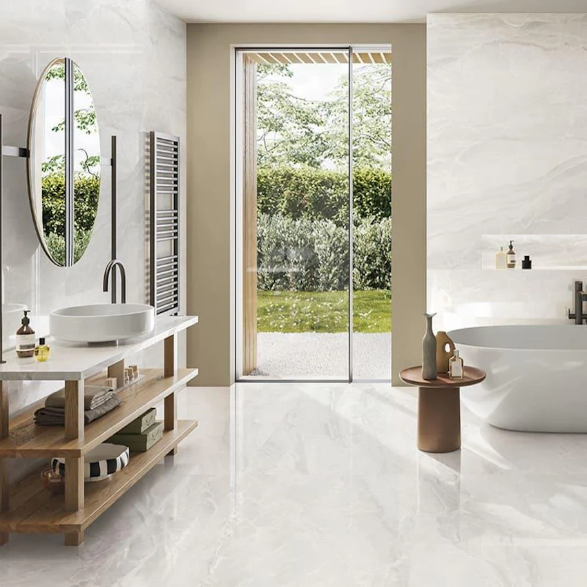 Lastra In Gres Emilceramica Tele di Marmo Selection White Paradise Naturale