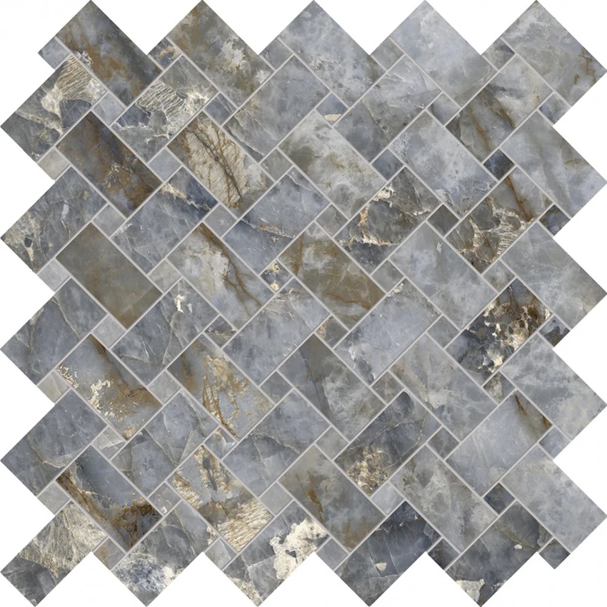 Pavimento in gres porcellanato Emilceramica serie Tele di marmo Revolution Decori