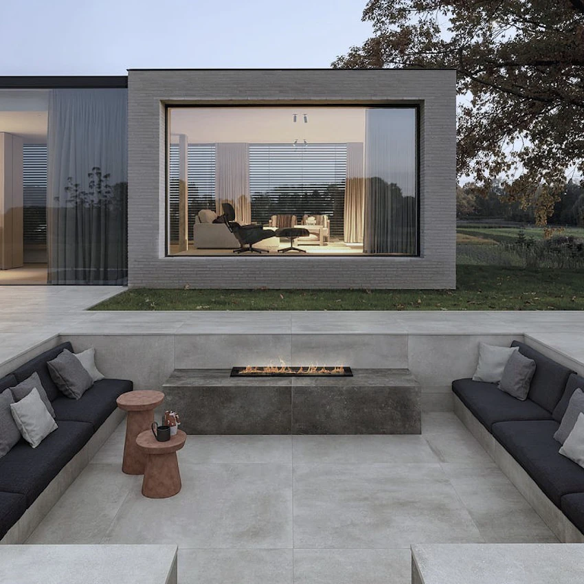 Pavimento in Gres galleggiante 2 cm Cemento Grey 60x60 by Del Conca